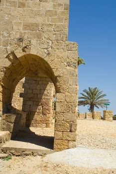 Ruins of the old Turkish custom. Ahziv.Israel