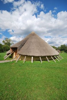 stone age house in portrait