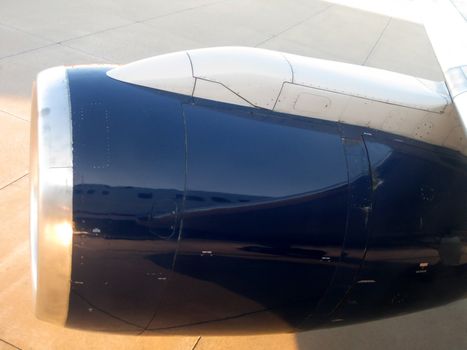 stock pictures of an aircraft engine reflecting on the aircraft