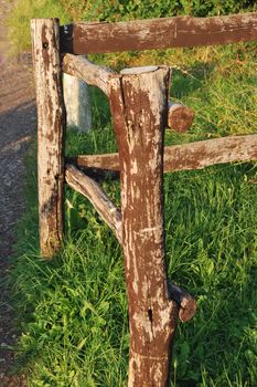 Wooden fence