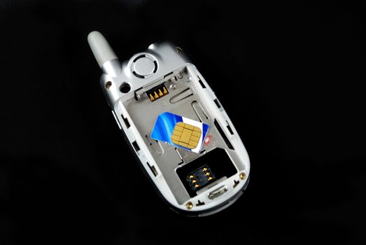 stock pictures of the components for a typical cell phone