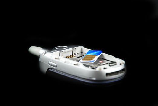 stock pictures of the components for a typical cell phone