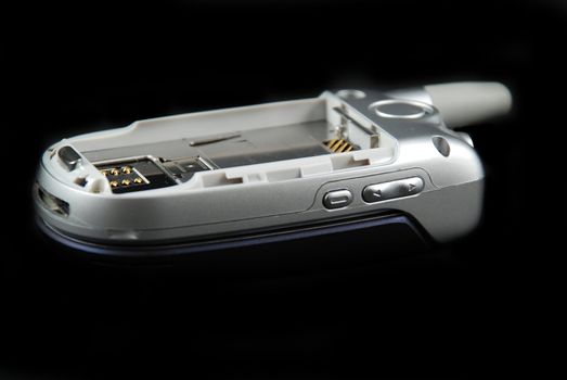 stock pictures of the components for a typical cell phone