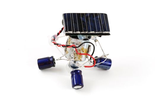 stock pictures of a robot powered by solar energy