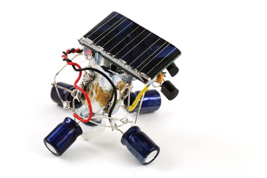 stock pictures of a robot powered by solar energy