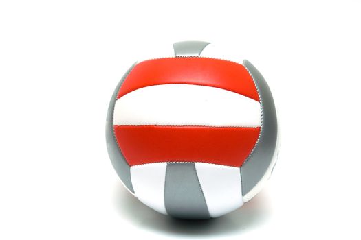 Ball for Sport games in Red, White and Grey colors on white background