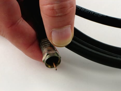 Rolled coaxial cable
