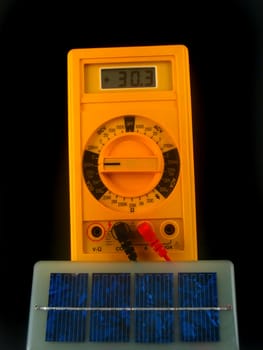 solar cells generating current