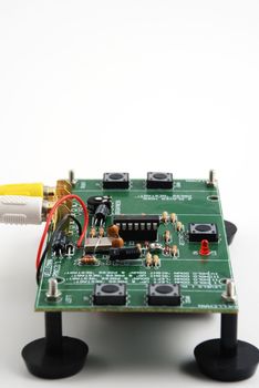 Stock pictures of boards and equipment using electronic components and connectors