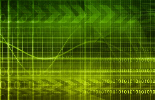 Technology Abstract with Futuristic Lines as Art