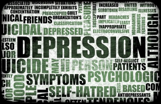 Severe Depression Medical Mental State Background