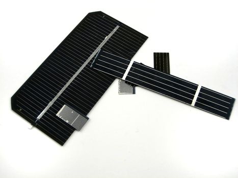 Pictures of portion of solar cells