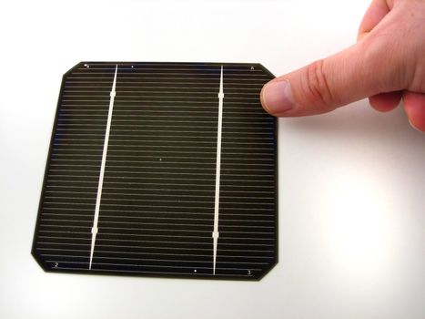 Pictures of portion of solar cells