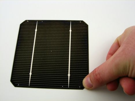 Close up of solar cells for alternative and green energy