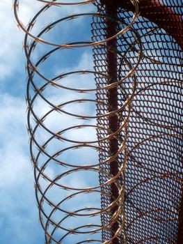 Pictures of barb wire and other protective devices