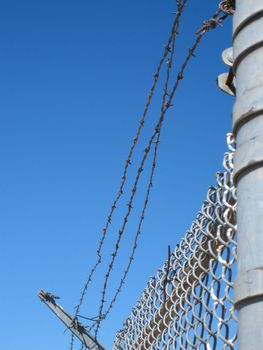 Barbed wired used in prison and other facilities