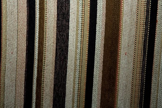 Brown color striped fabric. Abstract background