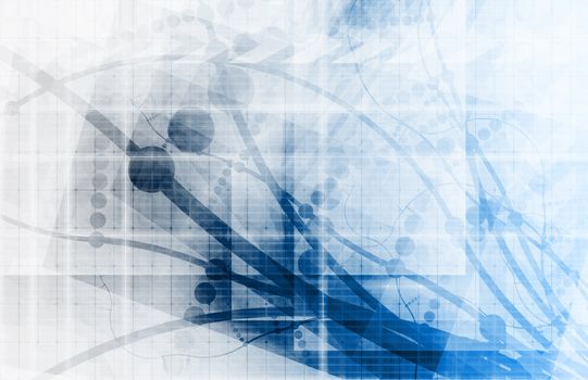 Futuristic Background as a Network Concept Art