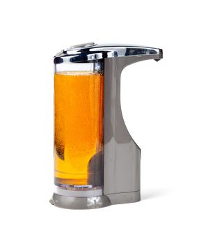 Modern soap or disinfectant dispenser which works via a sensor