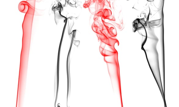 Collection �Color Smoke� on white background for graphic design
