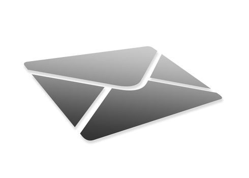 High resolution perspective graphic of a envelope.