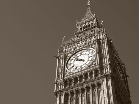 Big Ben at the Houses of Parliament, Westminster Palace, London, UK