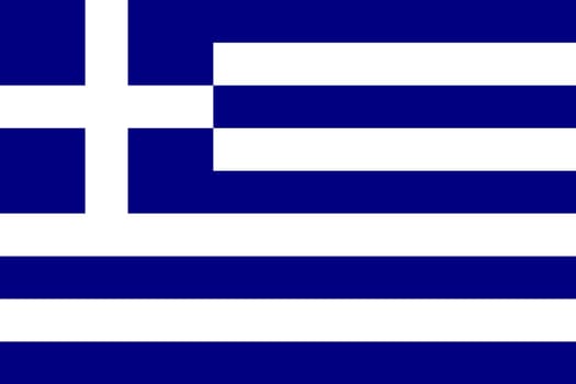 The national flag of Greece