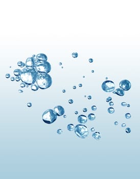 Splashing water abstract background isolated with clipping path