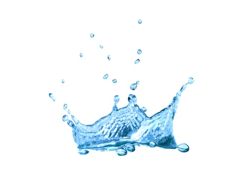 Splashing water abstract background isolated with clipping path