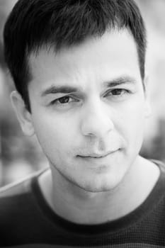 Portrait of a Serious Indian Male Looking Directly To Camera