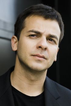 Portrait of a Serious Indian Male Looking Away From Camera