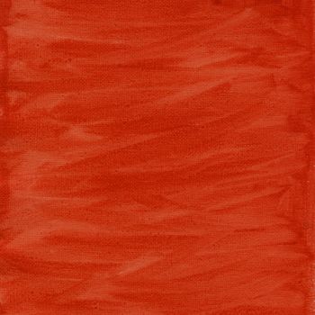 texture of red orange watercolor abstract on cotton canvas, self made