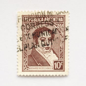Stamp from the Argentine Republic (South America)