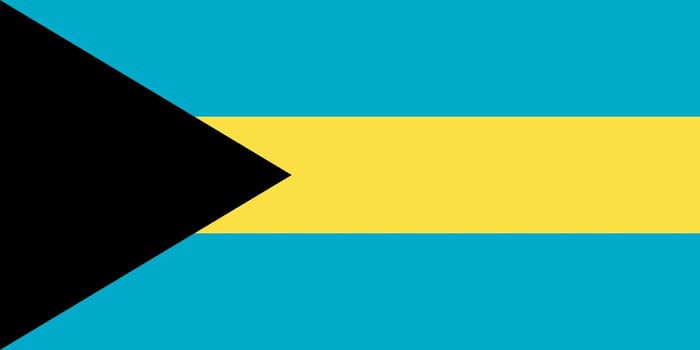 The national flag of Bahamas