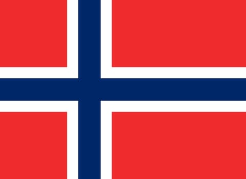 The national flag of Norway
