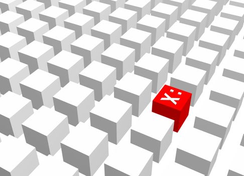 Censorship Abstract Background Creative Concept Red White
