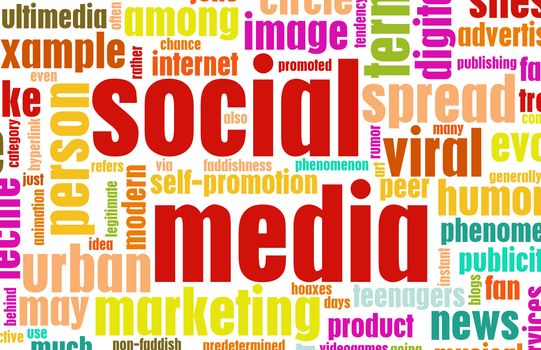Social Media Concept as a Abstract Background