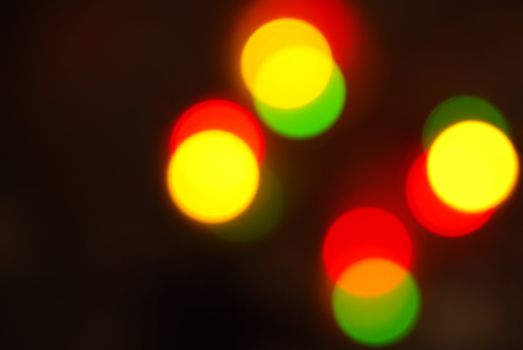 glowing Christmas lights (blur abstract color background)
