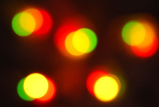 glowing Christmas lights (blur abstract color background)
