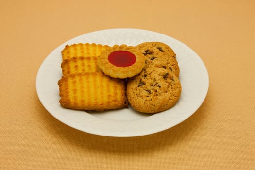 A plate of cookies