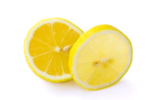 Lemons isolated on white background with clipping path