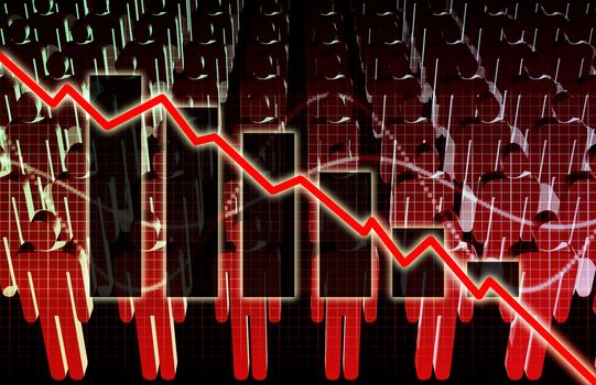 Rising Unemployment Rates Economic as a Graph