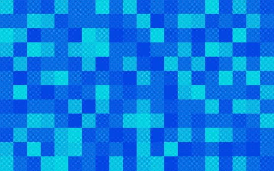 a blue squared background composed of halftone dots of varying intensities