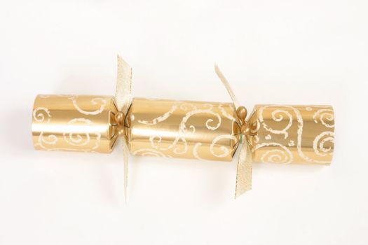 Gold foil Christmas cracker