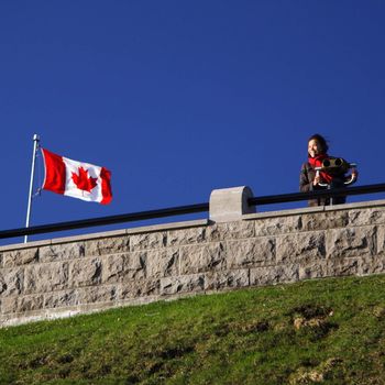 Tourist in Quebec City, Canada