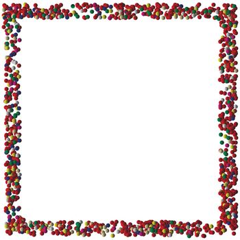 Dots frame for photography or text, easy to edit illustration