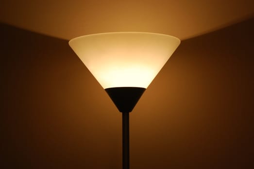 Abstract floor lamp In the form of a glass of martini