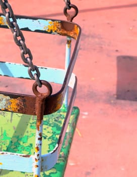 Details and imagery from a vintage old deserted playing field in Malta