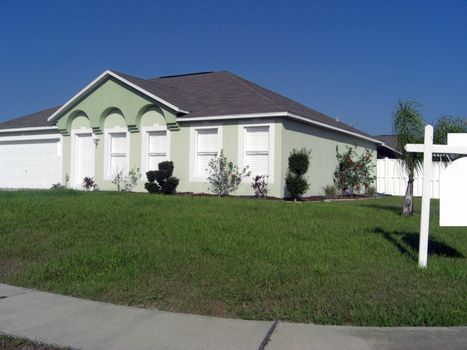 A single family home on a corner lot is on the market for sale