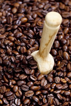 still life of coffee beans